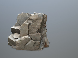 Mountain Face 3D Model