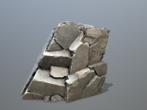 Mountain Face 3D Model