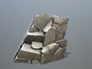 Mountain Face 3D Model