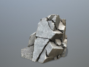 Mountain Face 3D Model