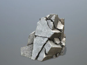 Mountain Face 3D Model