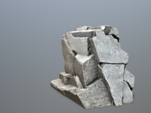 Mountain Face 3D Model
