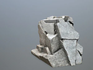 Mountain Face 3D Model