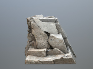 Mountain Face 3D Model