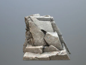 Mountain Face 3D Model