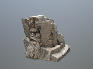 Mountain Face 3D Model