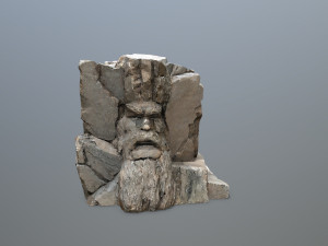 Mountain Face 3D Model