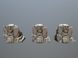 Mountain Face 3D Model
