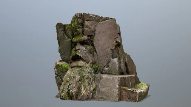 Mountain Face 3D Model .c4d .max .obj .3ds .fbx .stl .blend 