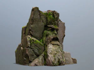 Mountain Face 3D Model