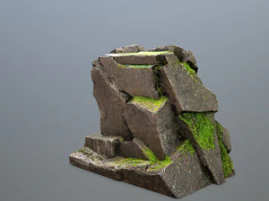 Mountain Face 3D Model
