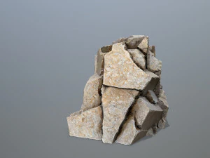 Mountain Face 3D Model