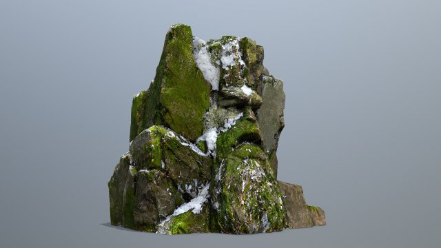 Mountain Face 3D Model .c4d .max .obj .3ds .fbx .stl .blend 