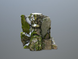 Mountain Face 3D Model