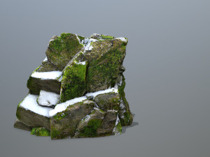 Mountain Face 3D Model