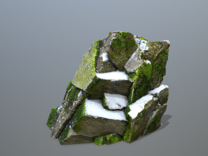 Mountain Face 3D Model