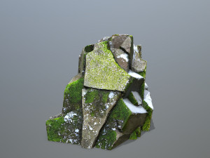 Mountain Face 3D Model