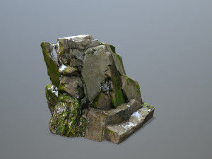 Mountain Face 3D Model