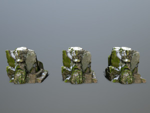 Mountain Face 3D Model