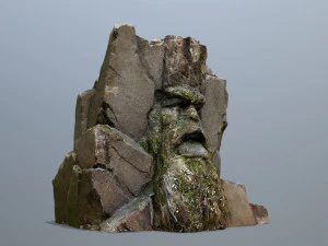 Mountain Face 3D Model