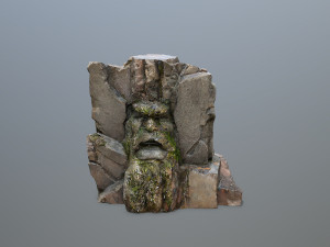 Mountain Face Model 3D