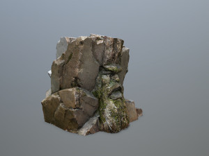 Mountain Face Model 3D