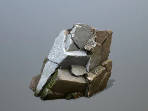 Mountain Face 3D Model