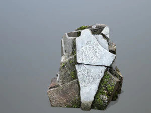 Mountain Face 3D Model