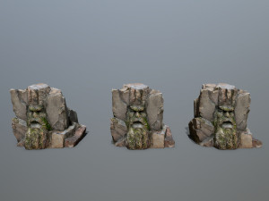 Mountain Face Model 3D