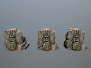 Mountain Face 3D Model