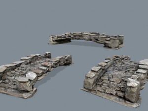 Ruin set 3D 모델