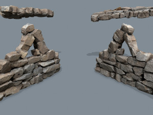 Ruin set 3D 모델
