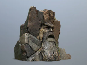 Fronte della montagna Modello 3D