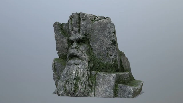 Mountain Face 3D Model .c4d .max .obj .3ds .fbx .stl .blend 