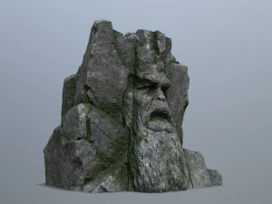 Mountain Face 3D Model