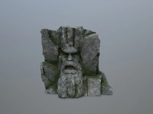 Mountain Face 3D Model