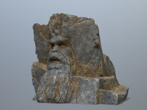 Mountain Face 3D Model