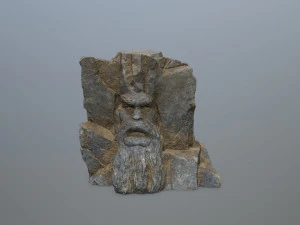 Mountain Face 3D Model