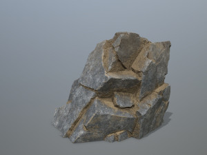 Mountain Face 3D Model