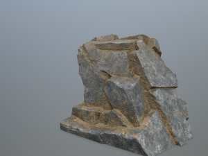 Mountain Face 3D Model
