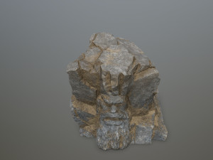 Mountain Face 3D Model