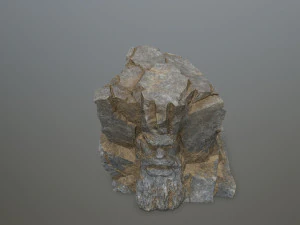 Mountain Face 3D Model