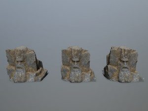 Mountain Face 3D Model