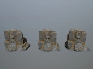 Mountain Face 3D Model