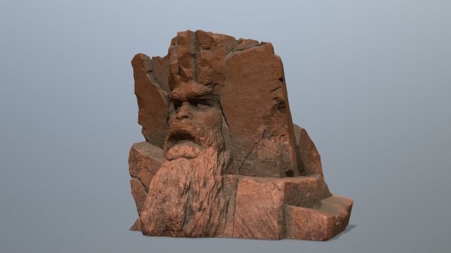 Mountain Face 3D मॉडल .c4d .max .obj .3ds .fbx .stl .blend 