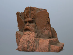 पहाड़ी चेहरा 3D मॉडल