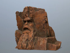 Mountain Face 3D Model