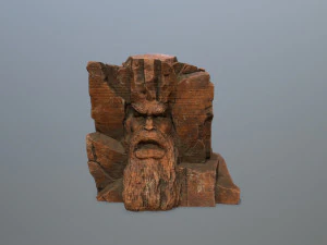 Mountain Face 3D Model