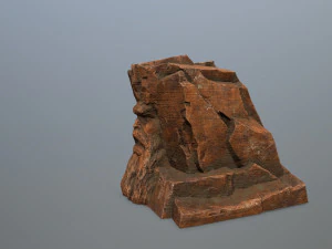 Mountain Face 3D Model