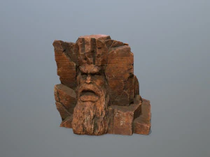 Mountain Face 3D Model